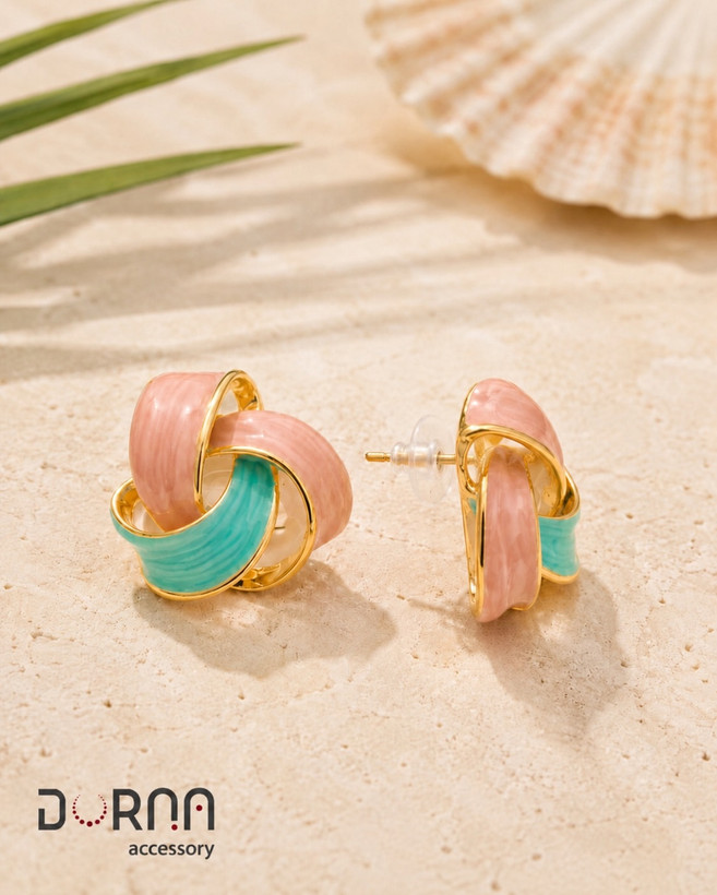 گوشواره میناکاری آفتاب